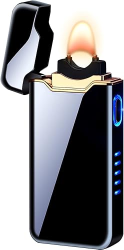 COZYLIFE Encendedor de arco eléctrico con sensor táctil, encendedor de arco electrónico de llama de alta potencia, recargable por USB, resistente al