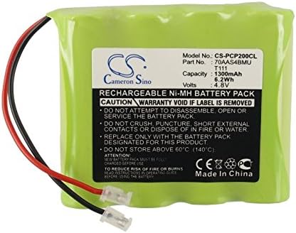 1300mAh/4.8V Battery Compatible with Ph-ps CP200, CP200S, TD9200, TD9260, TD9861B-19