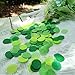 Mybbshower Green Paper Confetti Beach Jungle Birthday Party Decorations Spring Wedding Table Scatter for Baby Shower 1 inch 5000 Pieces