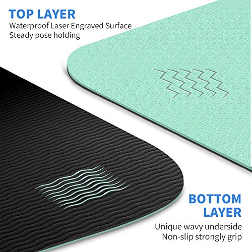 image for CAMBIVO Extra Wide Yoga Mat for Women and Men (72