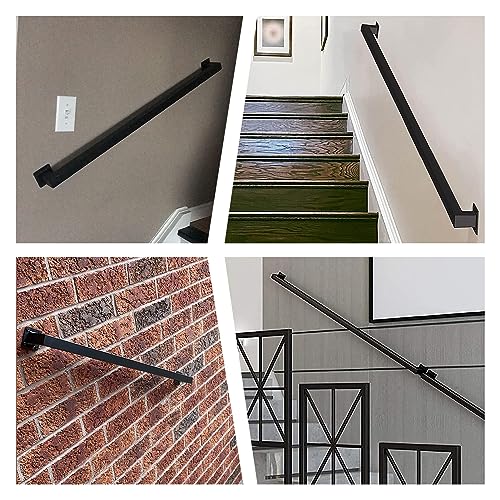 Barre d'appui murale en métal réglable de 2,5 m pour escalier intérieur extérieur - 8