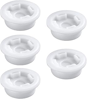Bung Caps 2” Poly Plug with Gasket 5 PCS, Poly Buttress Drum Bung for 55 Gallon Plastic Drum, Fine Thread
