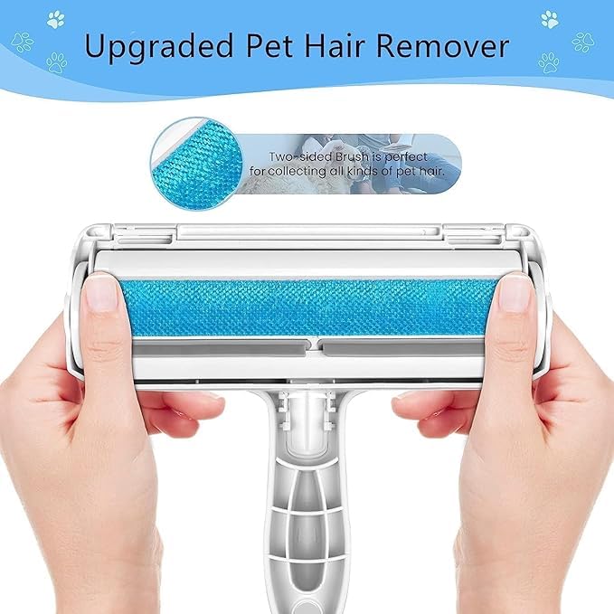 BELARO Pet Hair Remover for Furniture/Bed,Dog Cat and Pet Hair Remover Roller from Clothes, Furniture, Carpet, Sofa,Couch, Carpet, Car Seat,Home and Office White PET Roller (PET Roller) 4
