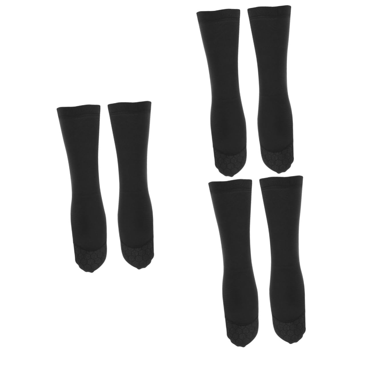 Happyyami 3 Pairs Elastic Swim Socks Non-Skid Diving Socks for Winter for Swimming Activities