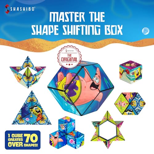 Image of Shashibo Spongebob Squarepants Magnetic Puzzle Cube, Sensory Fidget Toy
