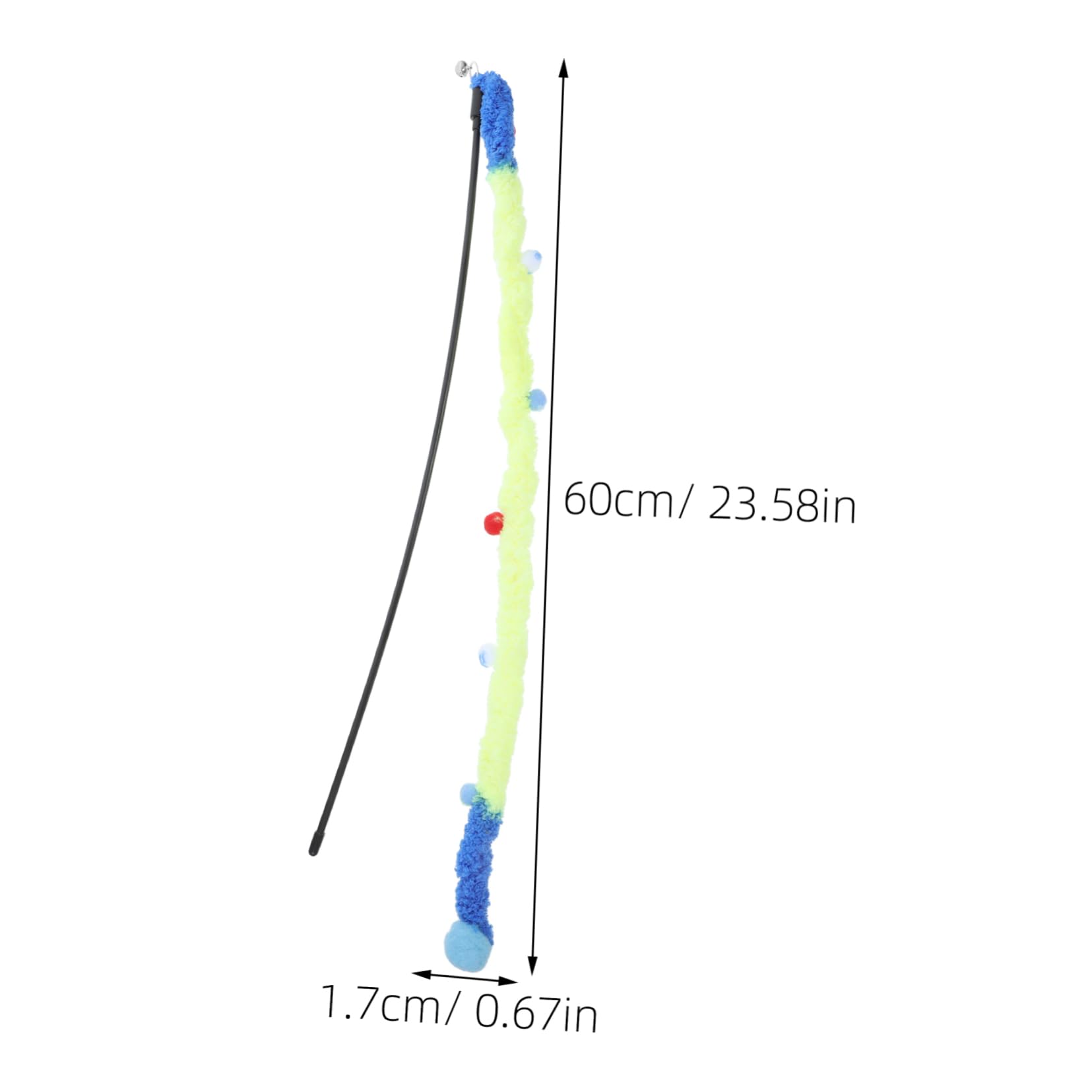 HANABASS Chase and Exercise Cat Plush Ball Christmas Cat Toys for Indoor