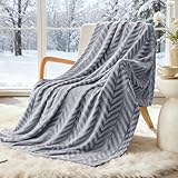 Whale Flotilla Manta para Sofá, Gris Plateado