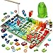 MARAYAN Giochi Educativi Montessori,Gioco Pesca Magnetica, montessori track, Giocattolo educativo,Puzzle per bambini, blocchi di costruzione, Giochi in legno, Imparare Matematica e Colori, regalo