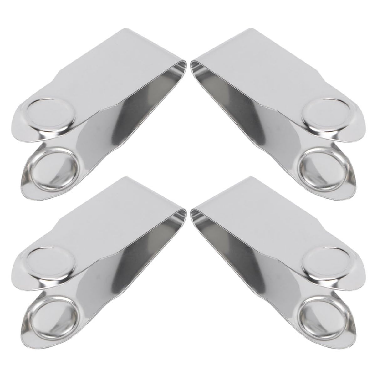 Cabilock 4Pcs Stainless Steel Strawberry Huller and Stem Remover Tool Set Ergonomic Fruit Picker for Quick Removal of Strawberry Cherry and Stems Kitchen Accessory