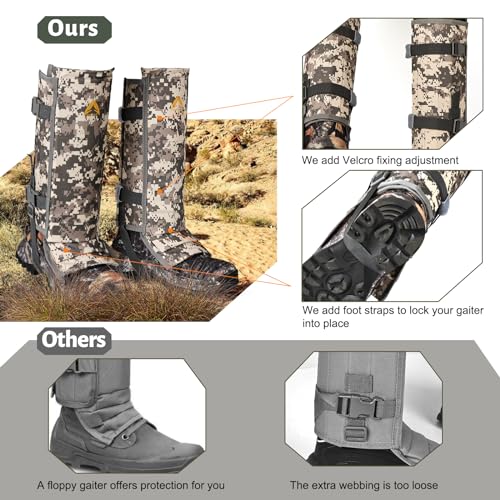 Snake-Gaiters-1000D-Adjustable-Snake-Bite-Protection-Waterproof-Snake-Guards-Lower-Legs-Snake-Proof-Gaiters-Snake-Shoe-Gaiters-for-Hunting-Hiking-Farm-Work