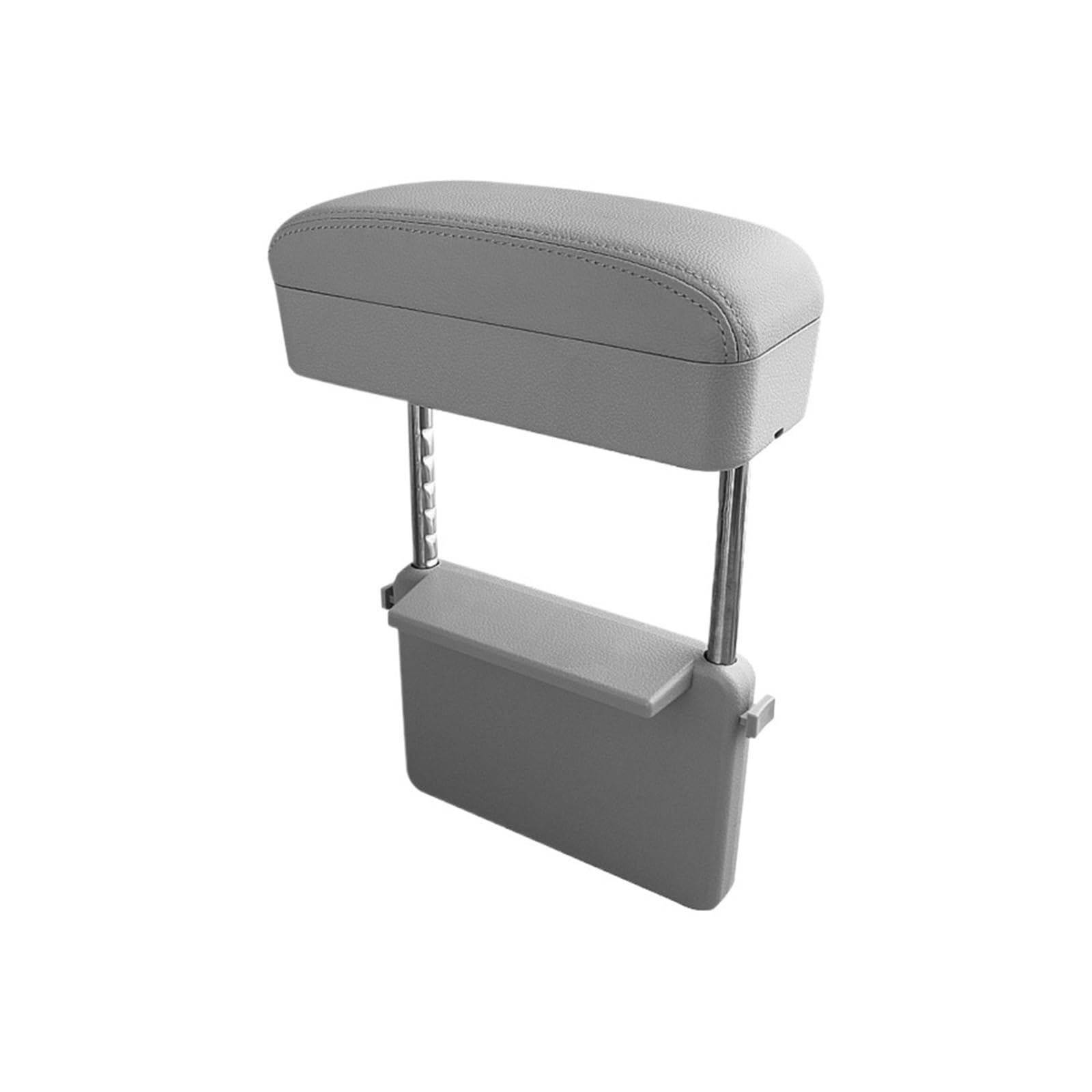 XINQQDC Console Armrest Car Armrest Box Seat Seam Storage Box PU Leather Elbow Support Pad Adjustable Height Car Universal Armrest Box Organizer Car Armrest Organizer(Gray)