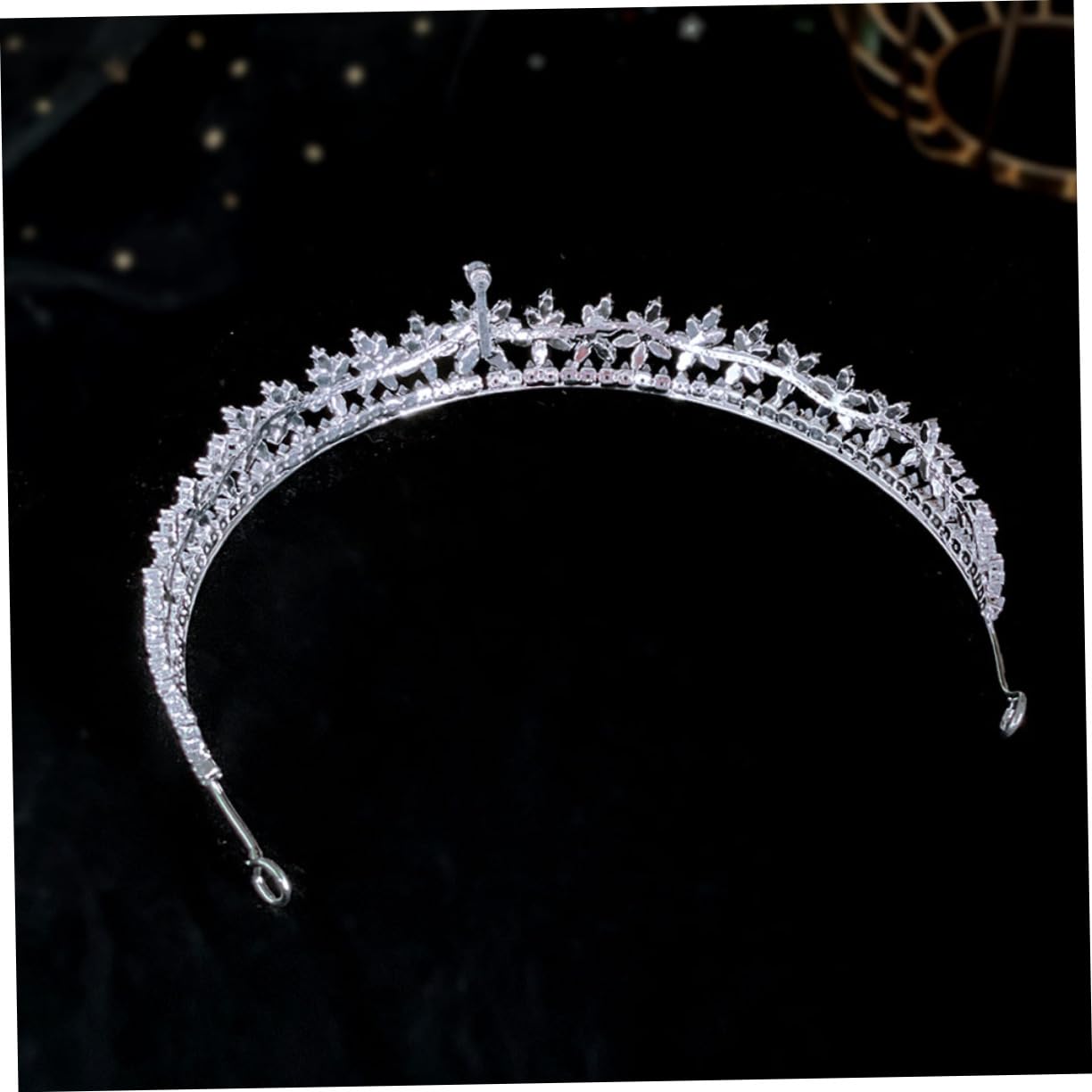 Coroa de Cubic Zirconia para Mujeres Tocado de Boda y Fiesta Accesorio Ligero y Cómodo para Celebraciones Especiales