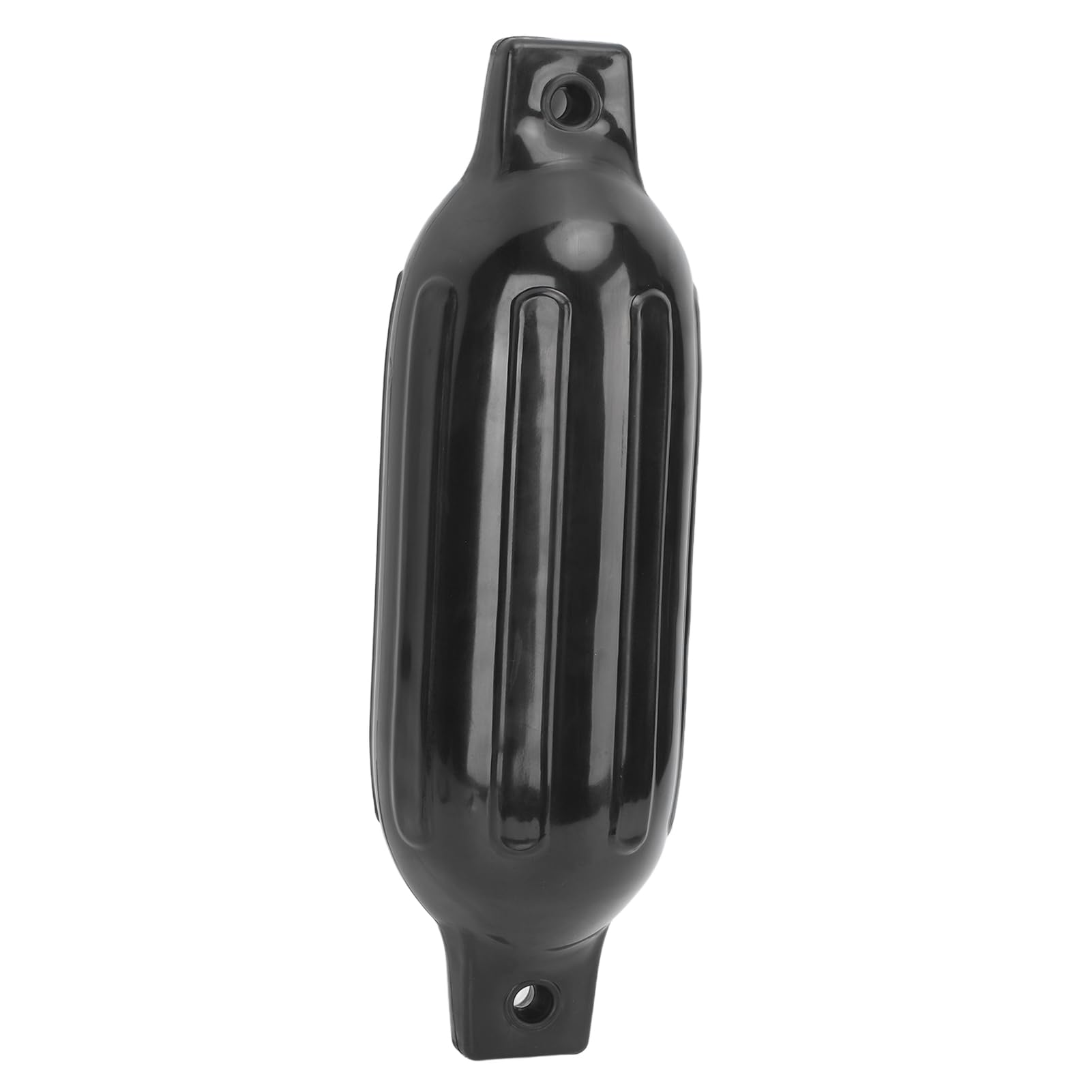 Parabordi per Barche Paraurti Parafango Durevole Twin Eyes per Yacht, Barche da Pesca, Gommoni, 2 Pezzi in PVC Nero