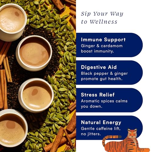 Image of Herbs & Kettles Refill - Masala Chai - 7 oz (200 g) | Single-Origin Assam Black Tea with Ginger, Cardamom, Cinnamon & Cloves | Traditional Spiced Chai | Hot or Iced Tea
