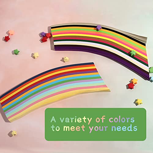 4050 Sheets Origami Stars Papers 27 Colors Origami Star Paper Strip Package Double Sided Origami Stars Folding Paper Solid Color Decoration Star Paper Strips Diy Crafts Paper Art Crafting Supplies #TOP6