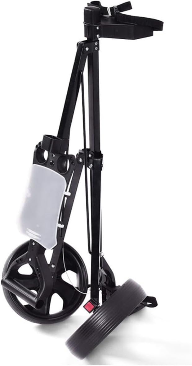 6lbs Lightweight Golf Push Cart - Steel Frame, Foldable Design, 9.5" Ball Bearing Wheels