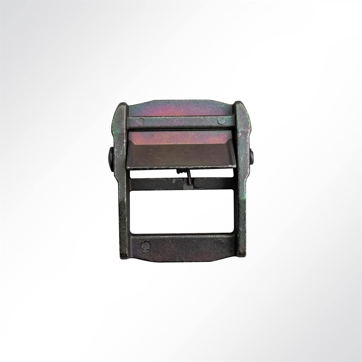 Verzinkte Klemmschnalle/Gurtschnalle, (BxL) 35x60mm in schwarz (100 Stück) 700kg