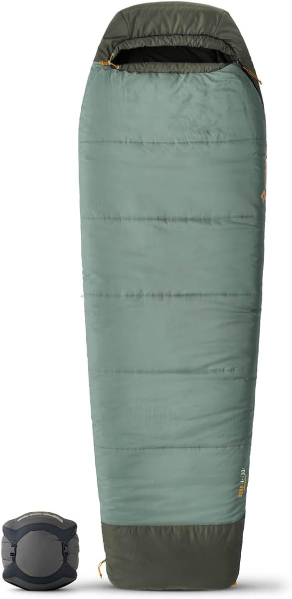 Saco de dormir Boab Synthetic 2-Season, 30 grados, regular | El amplio saco de dormir sintético cónico con cremallera lateral completa se convierte en una manta para acampar, pescar y viajar