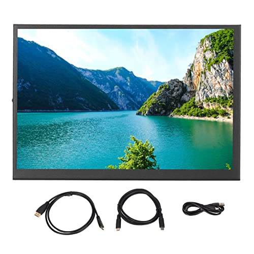 Tragbarer Monitor, 8,9 Zoll HD 1920 X 1200, 160°-Ansicht, LCD-Touchscreen, Kleiner Monitor, USB-C-HDMI-Display mit Lautsprecher, Externer Monitor für Laptop für Switch für Xbox – Bild 8