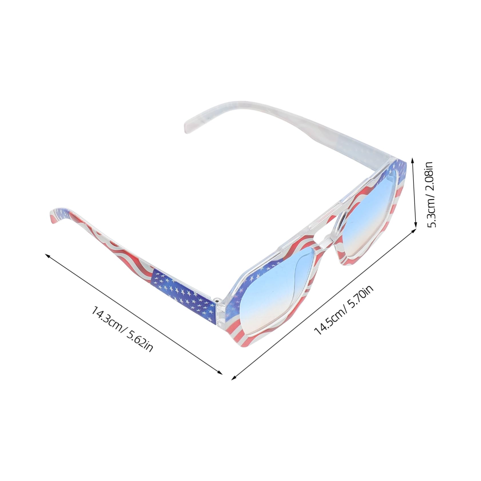 Ipetboom Star-shaped Sunglasses of July Party Accessories Plastic Shutter Glasses Set