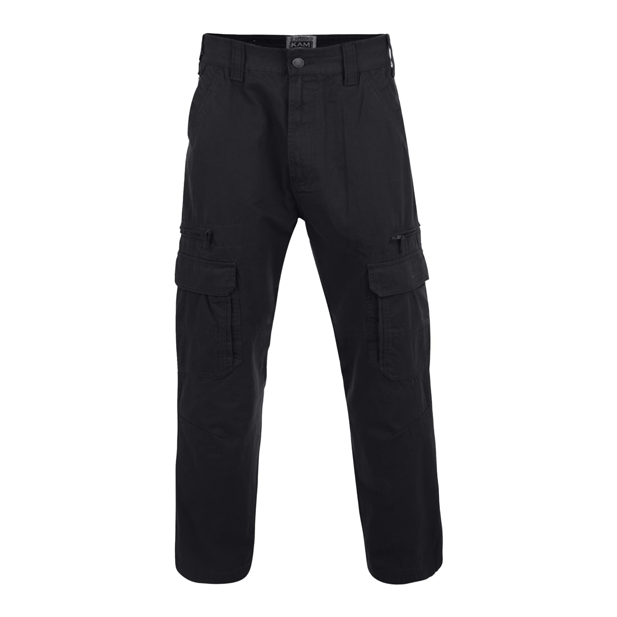 Mens Cargo Pants Heavy-Duty Cotton Trousers with Zipped and Multiple Pockets Pants for Men UK, 40 to 60 Waist