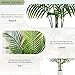 Artificial Palm Tree 7FT Faux Plants Indoor Tropical Fake Palm Tree Areca Floor Plant in White Pot with 18 Trunks & Real Bark Design, Faux Palm Plant for Outdoor Patio Home Room Office Decor