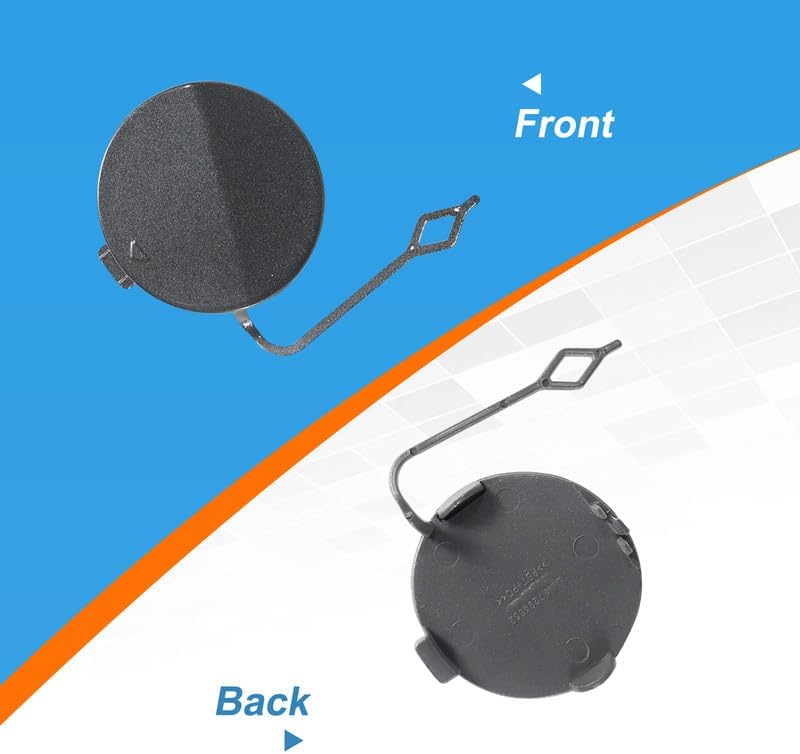 Car Front Bumper Tow Hook Cover Cap Towing Eye for BMW 4 Series F32 F33 Fit 428i 428iX 430i 430iX 435i 435iX 440iX 2014 2015 2016 2017 2018 2019 51117363392 (Gray)