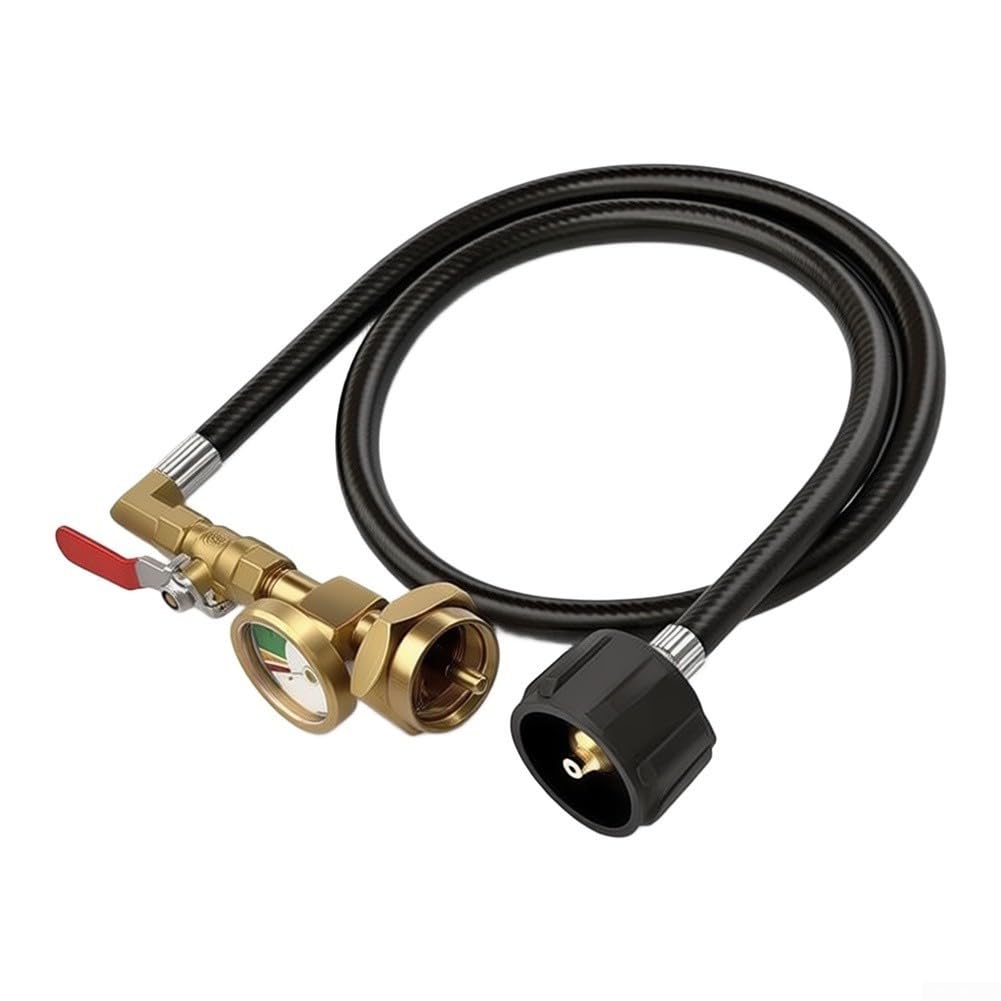 Mosiężny adapter gazowy 3 FT wąż do butelki 20 lb na 1 lb