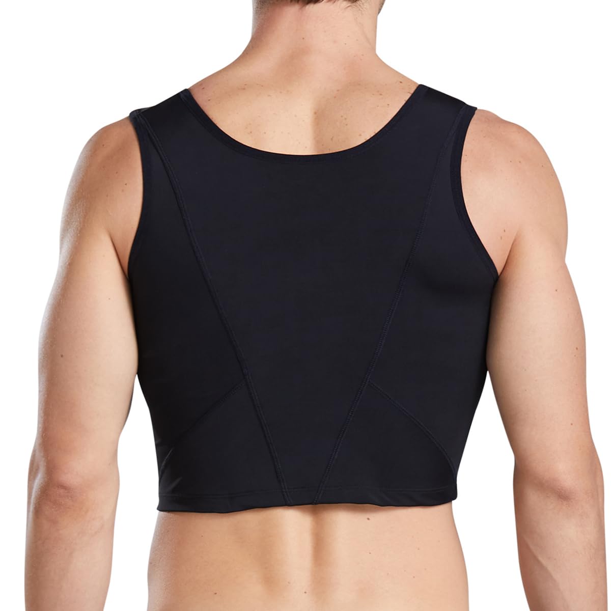 Hombres Corsé compresión Plana Chest Binder Flat Esconder ginecomastia Compresión para Adelgazar, Camiseta de Tirantes para Entrenamiento