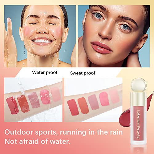 Liquid Blush For Cheeks,Soft Cream Blush Makeup,Natural Matte Finish Looking,Dewy Cheek Tint,Moisturizing Lightweight Blendable Feel,Long-Lasting Waterproof Face Blush(#2) #TOP2