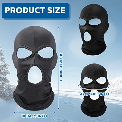 Image of Geyoga Balaclava Covering Three Holes Full Face Covering Summer Thin Open Hood Windproof Motorcycle face Cover