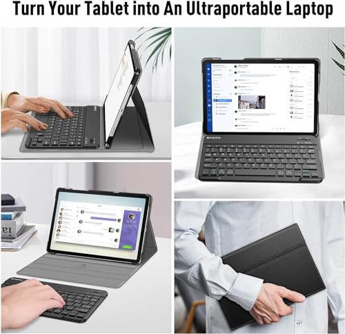 ABOUTTHEFIT ATF Tri Fold Wireless Bluetooth Keyboard with Detachable Tablet Case Cover for Samsung Galaxy Tab A9 Plus / A9+ 11 Inch - Image 6