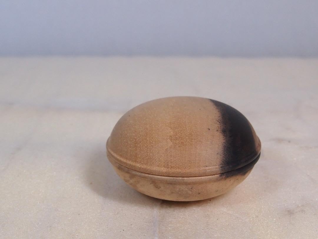 アンティーク 薩摩焼 香合 茶道具 色絵花詰