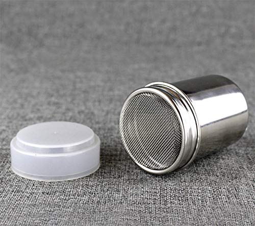 image for Onwon Powder Sugar Shaker with Lid - Stainless Steel Fine Mesh Shaker 