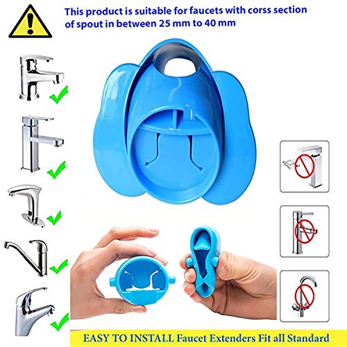 Rafalife Bath Toys- Faucet Cartoon Extender,Sink Handle Extender For Baby,Toddler And Kids Safety And Fun Hand-Washing Solution, Promotes Hand Washing In Children (2 Pack-Yellow Duck,Blue Elephant) #TOP5