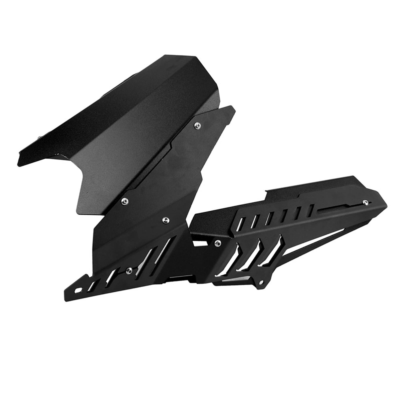 Akozon Zestaw Osłon Tylnego Błotnika Motocykla i Osłony łańcucha z Aluminium CNC do Yzf R3 R25 2013-2017, Mt03 2015-2017 - Czarne Wykończenie (BLACK)
