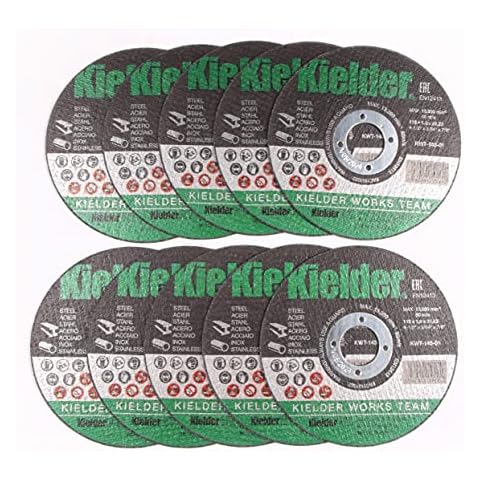 Kielder KWT-145 115mm x 1mm x 22.2mm Steel Cutting Slitting Disc for Angle Grinder (10 Pack) Cover
