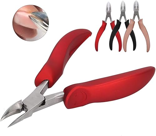 Miniatura 4 de Alicates de uñas para cutículas, cortador de uñas de los pies de acero inoxidable, cortaúñas encarnadas, alicates de pedicura, alicates para