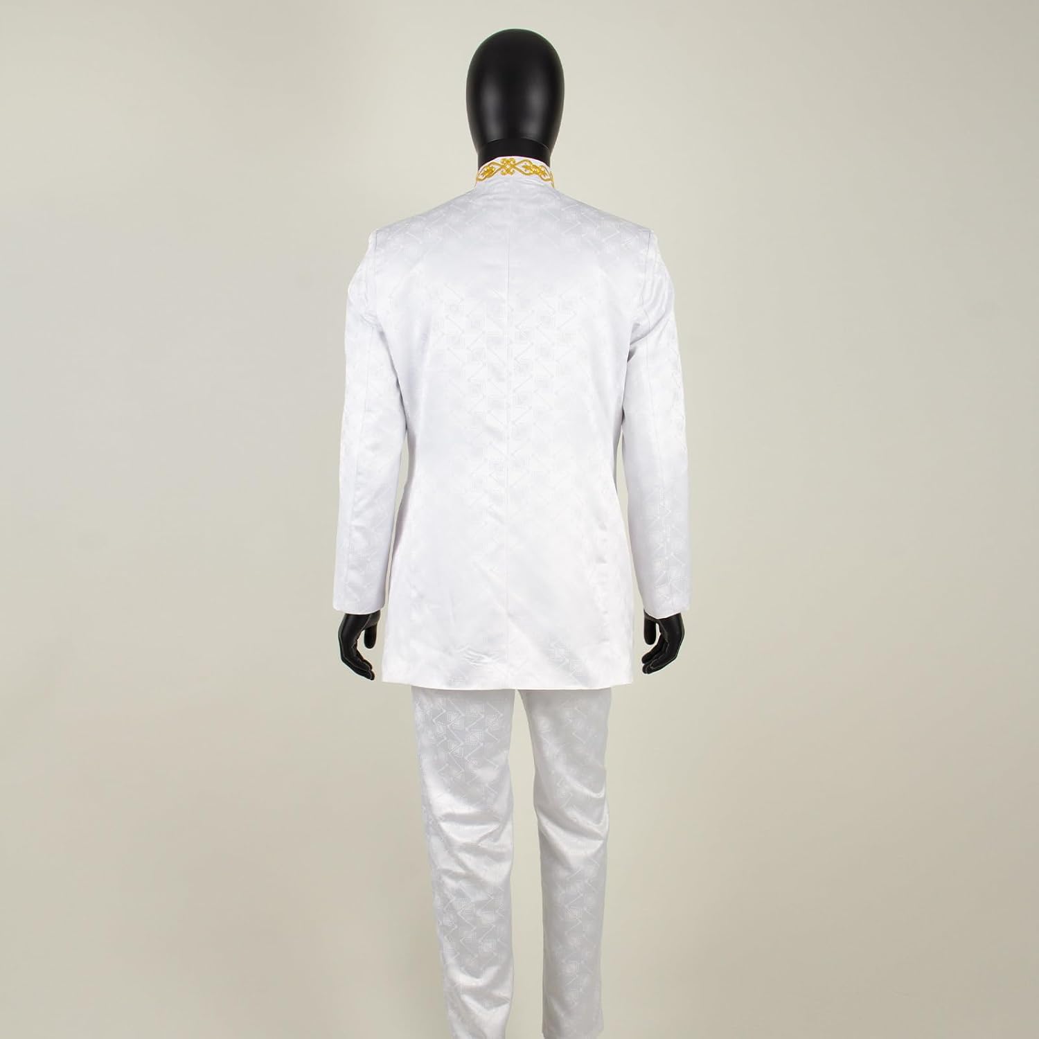 African Suits for Men Slim Fit Formal Blazer Pants 2 Piece Set Designed Wedding Dashiki Outfits