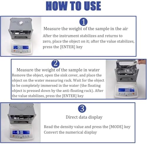 High Precision Digital Purity Analyzer Machine - Quick 10s Measurement, 300g/600g/1200g Capacity, Accurate Testing Kit for Laboratory and Industrial Use (MDJ-300A)