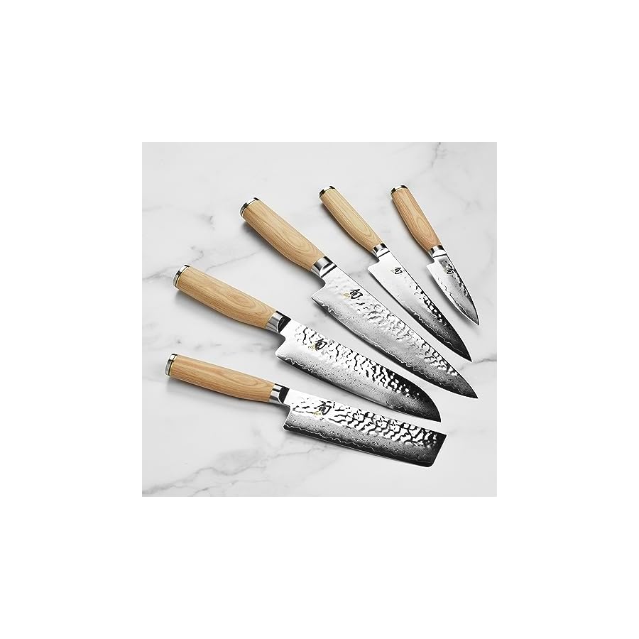 Shun-Premier-7-Piece-Knife-Set-with-Angled-Birch-Block Shun Premier 7 Piece Knife Set with Angled Birch Block