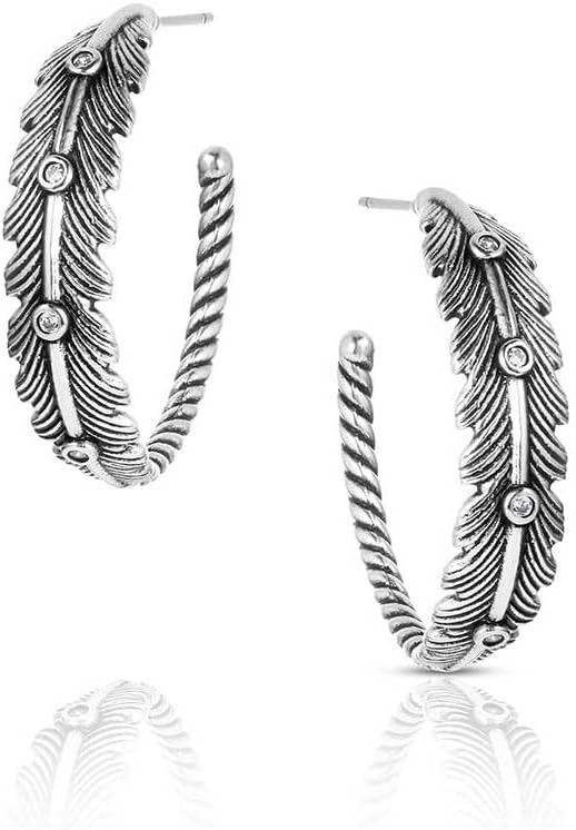 Montana Silversmiths Western Lifestyle Hoop Stud/Post Earrings