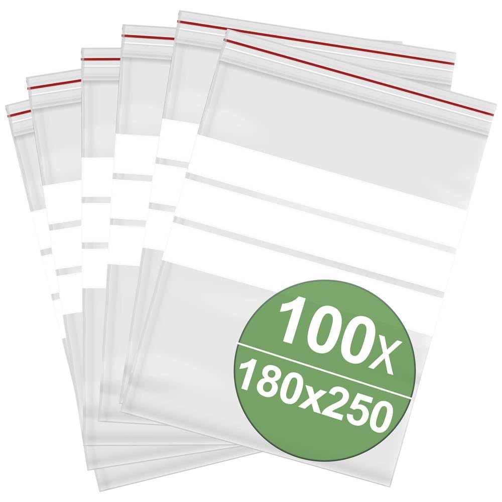 Sachets à fermeture par pression contre la perte de pièces avec bandes d'écriture