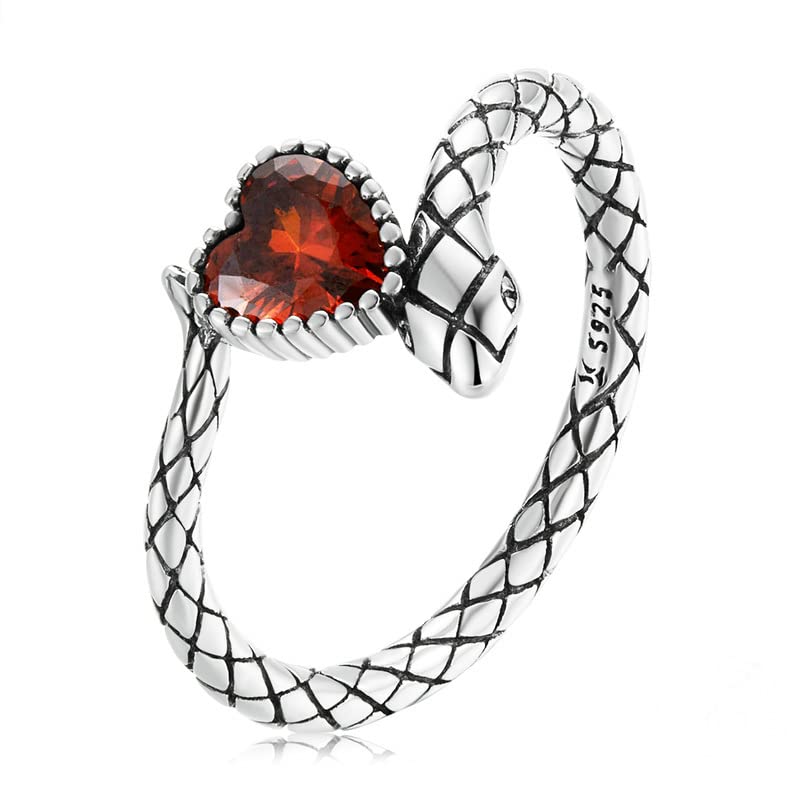 Bague serpent argent 925 idée cadeau bijoux anniversaire romantique femme