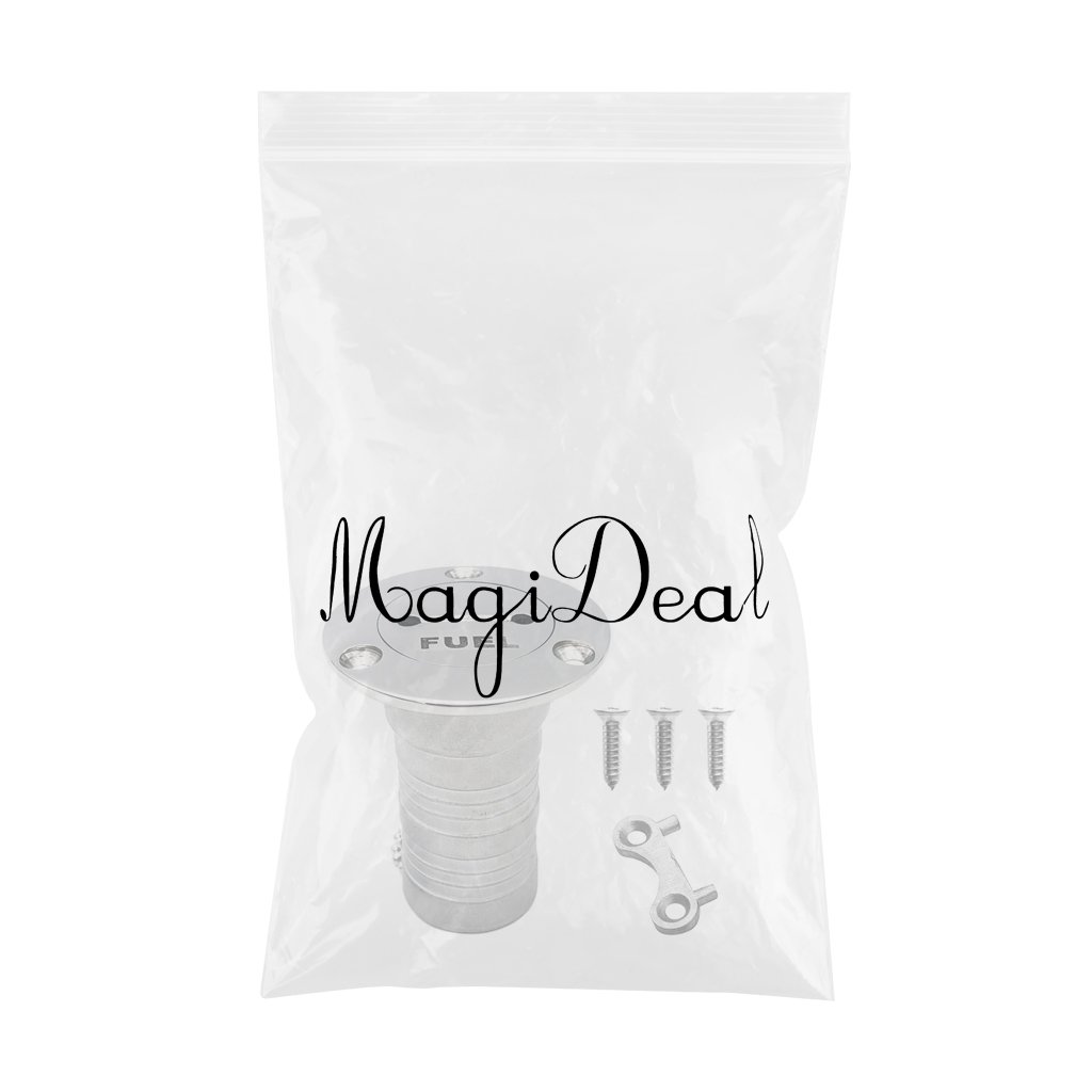 MagiDeal Tankstutzen Einfüllstutzen Ø 38 mm für Wasser & Treibstoff, Kraftstofftank, für 38mm Kraftstofftank