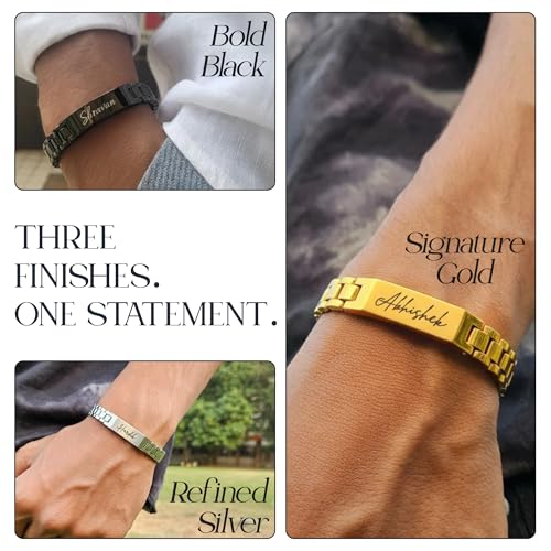 FG Foundation Gift Personalised Regal Chain Bracelet SILVER - Image 5