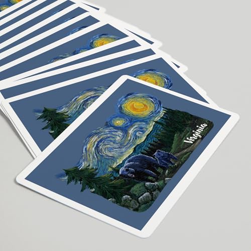 Baraja de Poker Lantern Press Virginia Starry Night 52 cartas miniatura 5