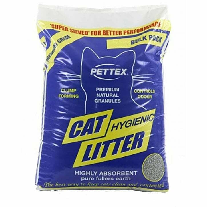 PETTEX CAT LITTER 3KG, 5KG,10KG OR 20KG – CAT LITTER- MINERAL – FULLERS EARTH (10KG)