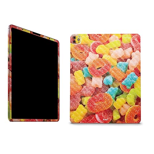 Image of MightySkins Carbon Fiber Skin Compatible with Apple iPad Pro 12.9 inch M2 6th Gen (2022) Full Wrap Kit - Gummy Candy | Protective, Durable Textured Carbon Fiber Finish | Easy to Apply | Made in The USA