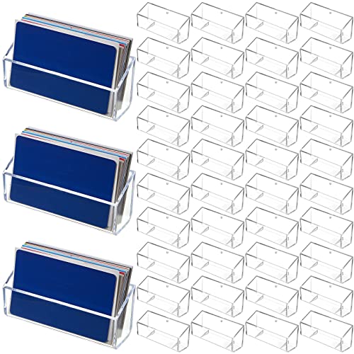 Thenshop 64 Pack Business Card Holder Clear Acrylic Stand, Hanging Style by Thenshop - Used condition - US$32.12